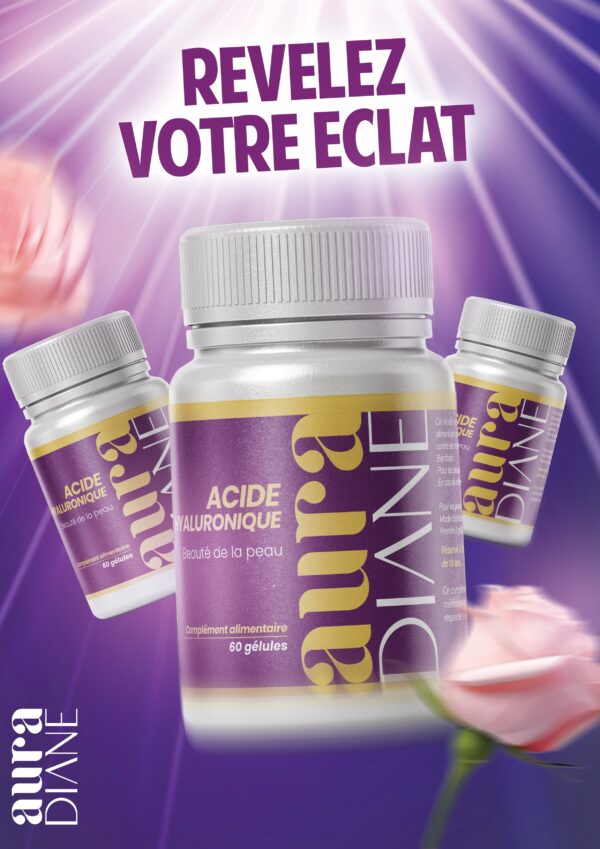 Aura Diane Acide Hyaluronique - Beauté de la peau, 60 gélules